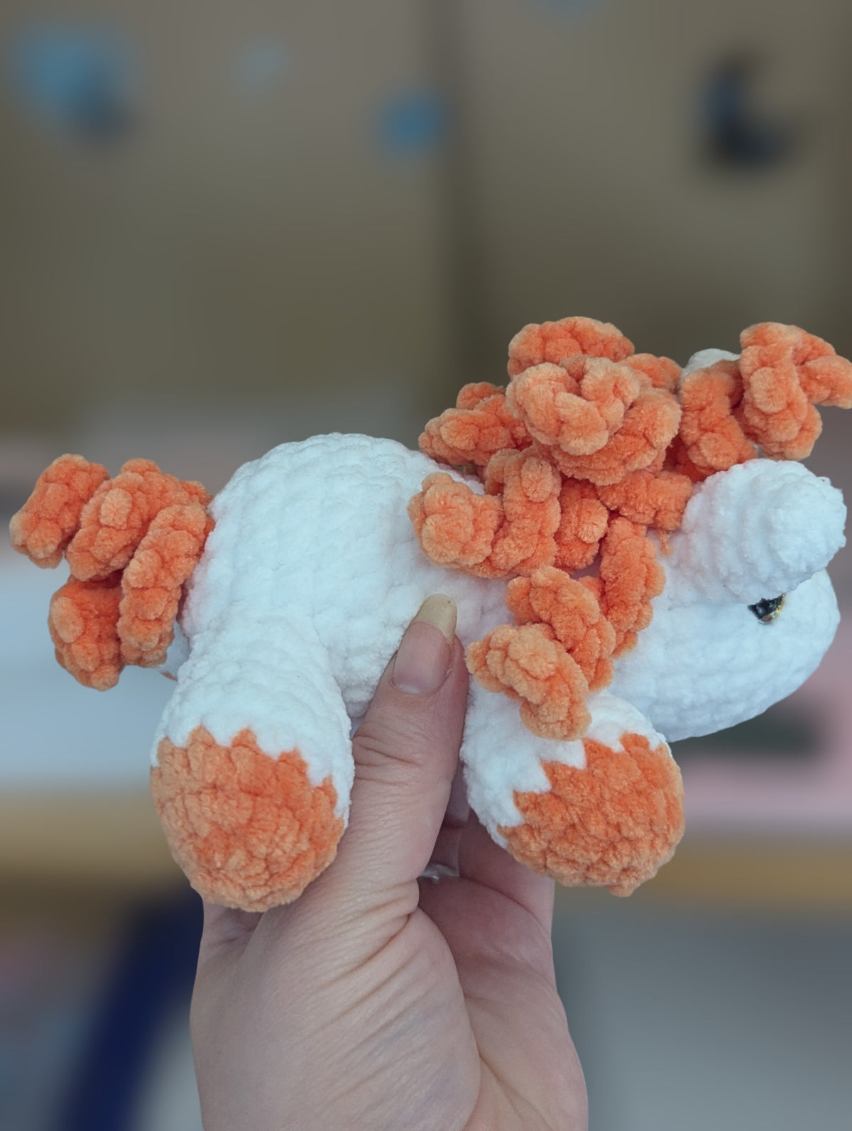 Laying unicorn plushie