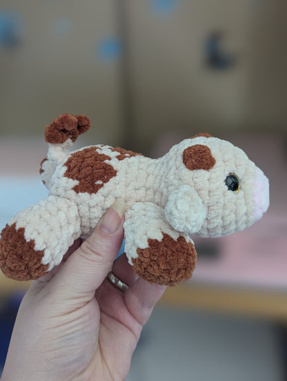 Laying cow plushie