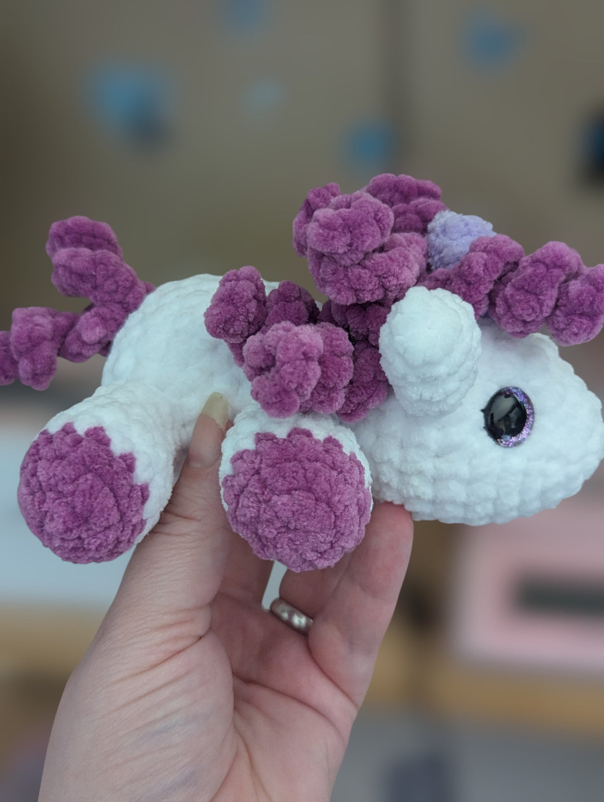 Laying unicorn plushie